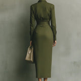 Caterina | Elegante Getailleerde Maxi-jurk