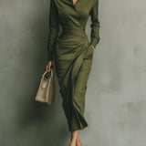 Caterina | Elegante Getailleerde Maxi-jurk