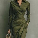 Caterina | Elegante Getailleerde Maxi-jurk