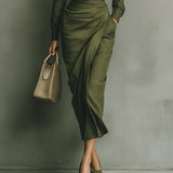 Caterina | Elegante Getailleerde Maxi-jurk