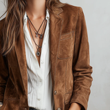 Imogen | Vintage Bruine Blazer
