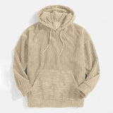 Koen™ herenhoodie van corduroy
