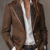 Arabella | Blazer met Chevron Panelen