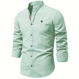 Elegant Casual Slim Fit Overhemd met Knoopsluiting voor Heren