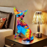 Levendige tafellamp chihuahua van resin