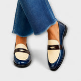 Claudia - Loafers met contrast