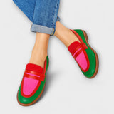 Nyla | Casual loafers met contrast