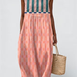 Anna - Gestreepte Pastel Jurk