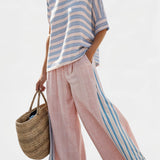 Flaminia - Elegant Blauw en Zachte Broek