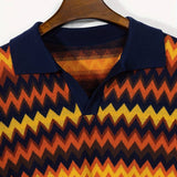 Retro Trui met Zigzagdessin