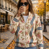 Eulalia | Vest met Lint, Klimroos