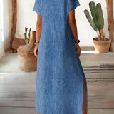 Helen | Elegante retro denim jurk