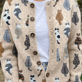 Camille Vest met Kattenprint