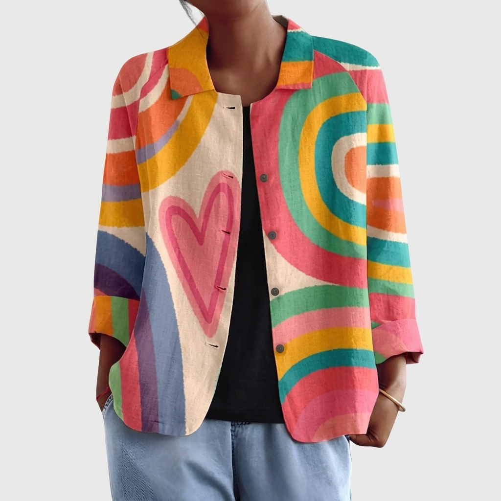 Nynke | Vrolijke open blouse