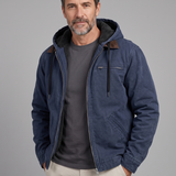 Isak | Warme vintage jas met fleecevoering en capuchon