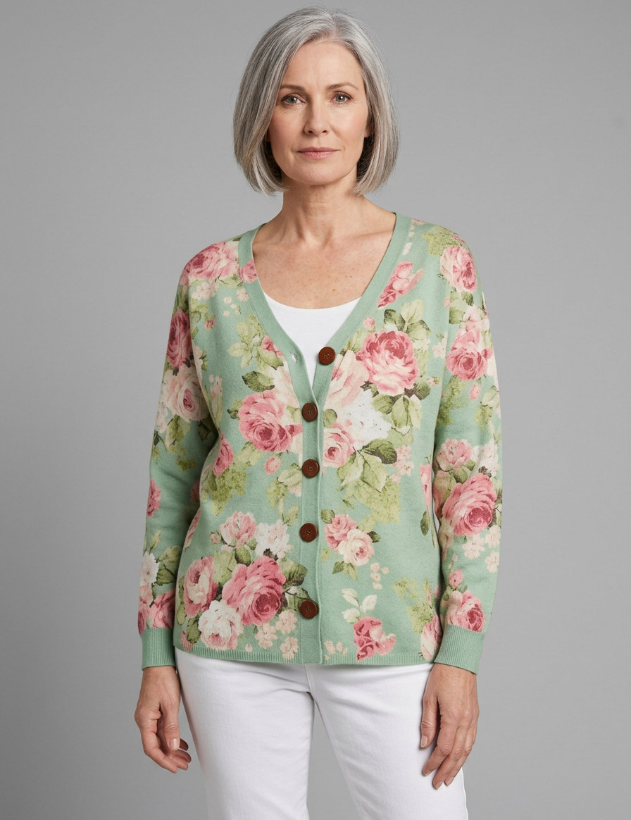 Estelle - Gebreid Vest met Knopen