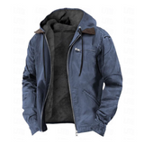 Isak | Warme vintage jas met fleecevoering en capuchon