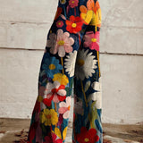 Léna - Wijde Broek met Bloemenprint