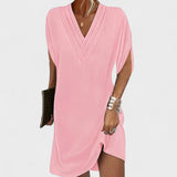 Helena - Elegante Jurk met Open Mouwen