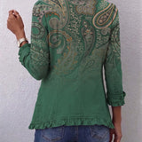 Cosima | Paisley Bohemien Jasje met Ruches