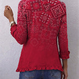 Gaia | Ombré Paisley Bohemien Jasje met Ruches