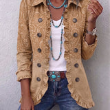 Chiara | Westernjasje met print en ruches