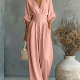 Maja | Elegante Jumpsuit met V-hals en Hoge Taille