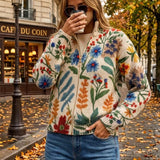 Tabitha | Vest met Rits, Botanische Tuinbloemen